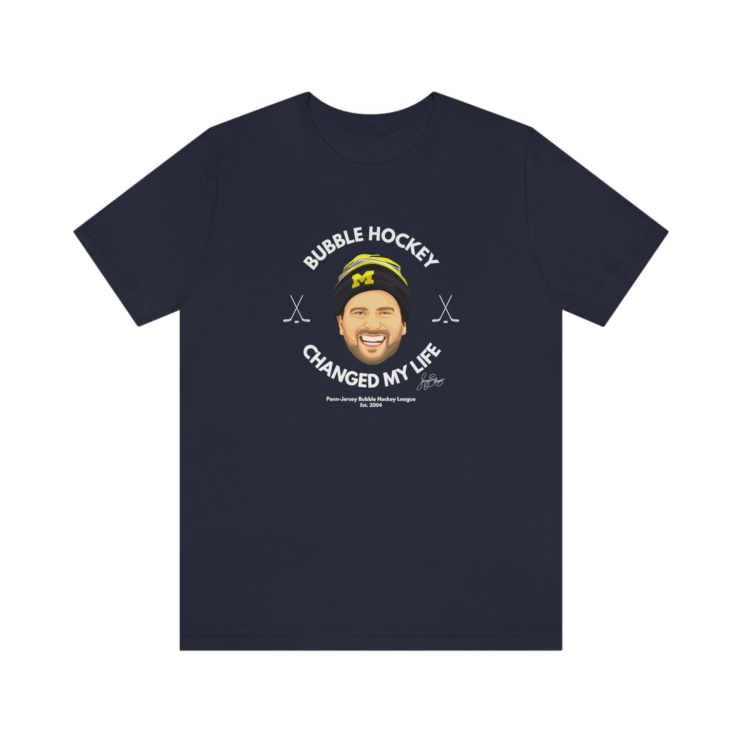 Bubble Hockey Saved My Life Tee