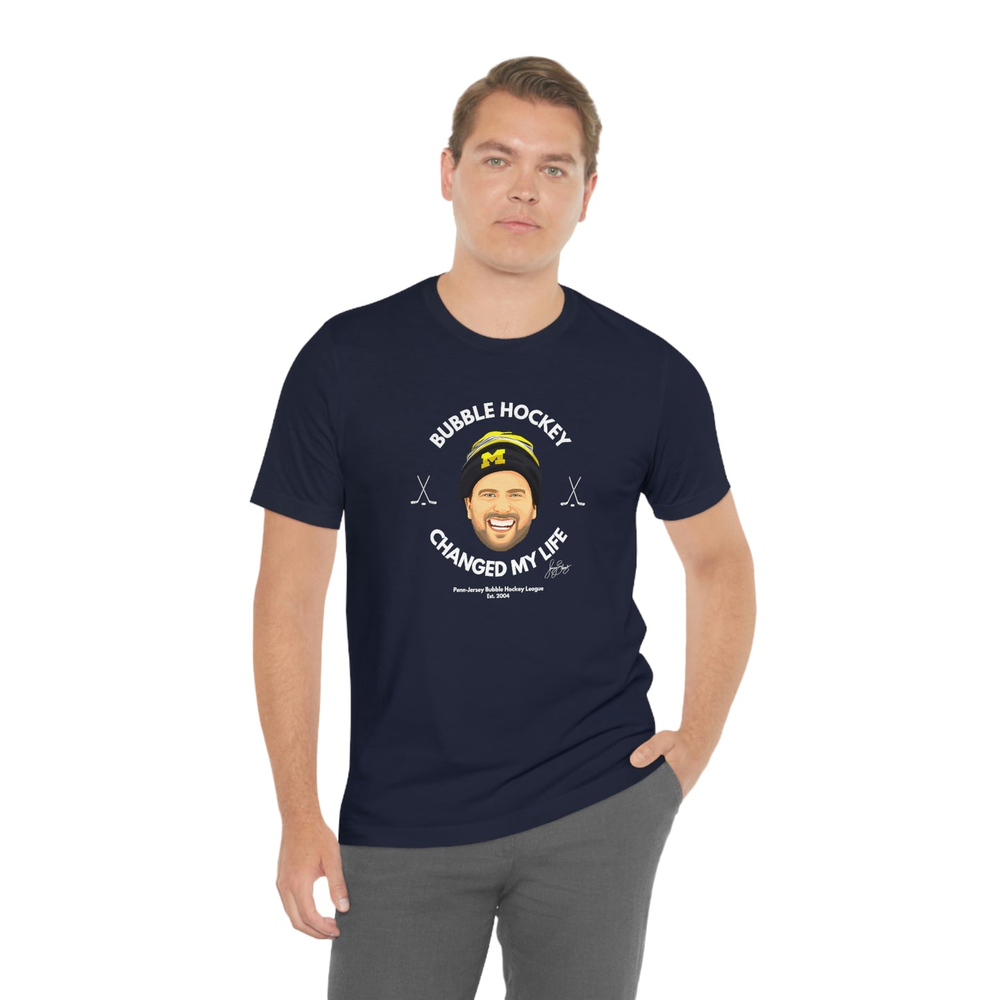 Bubble Hockey Saved My Life Tee