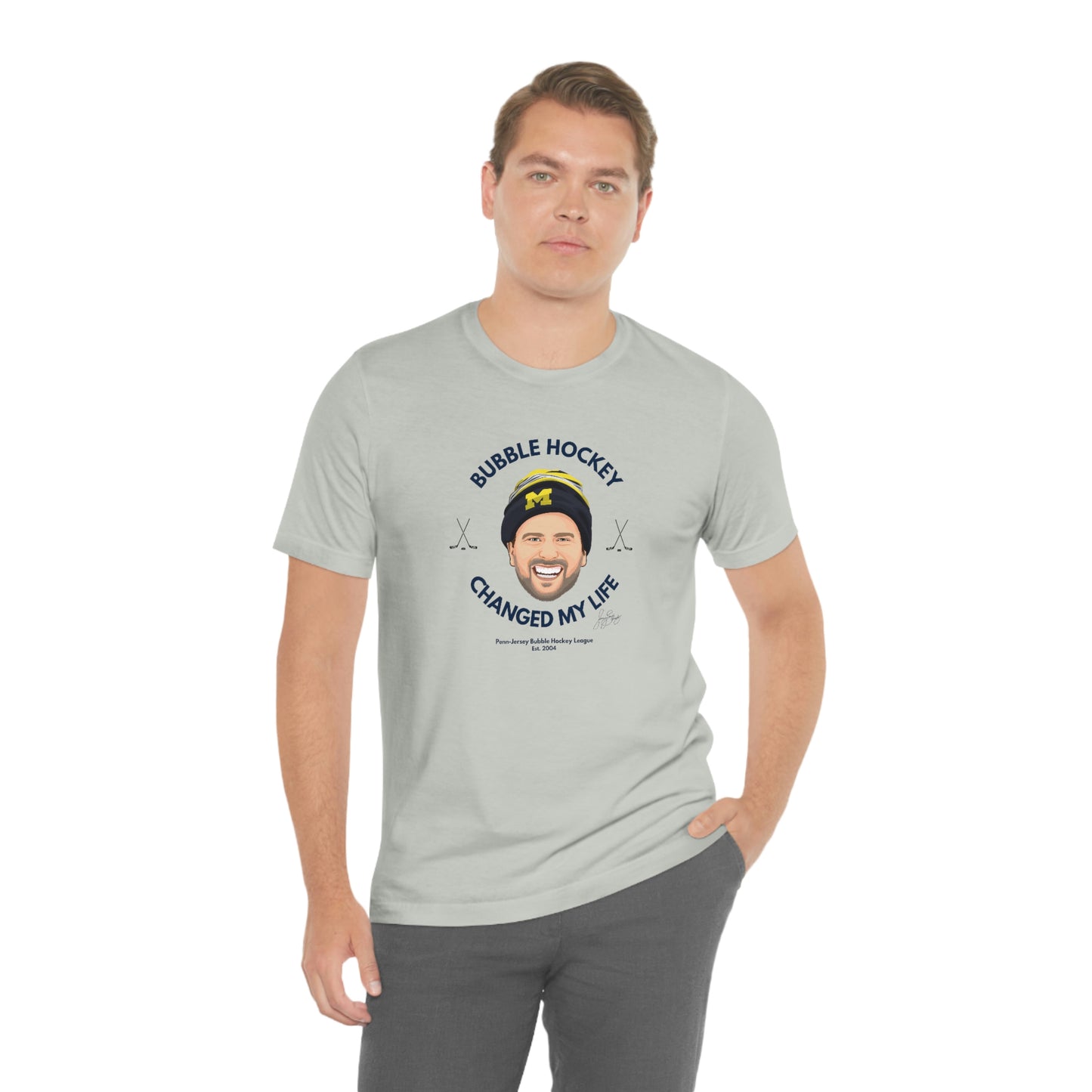 Bubble Hockey Saved My Life Tee