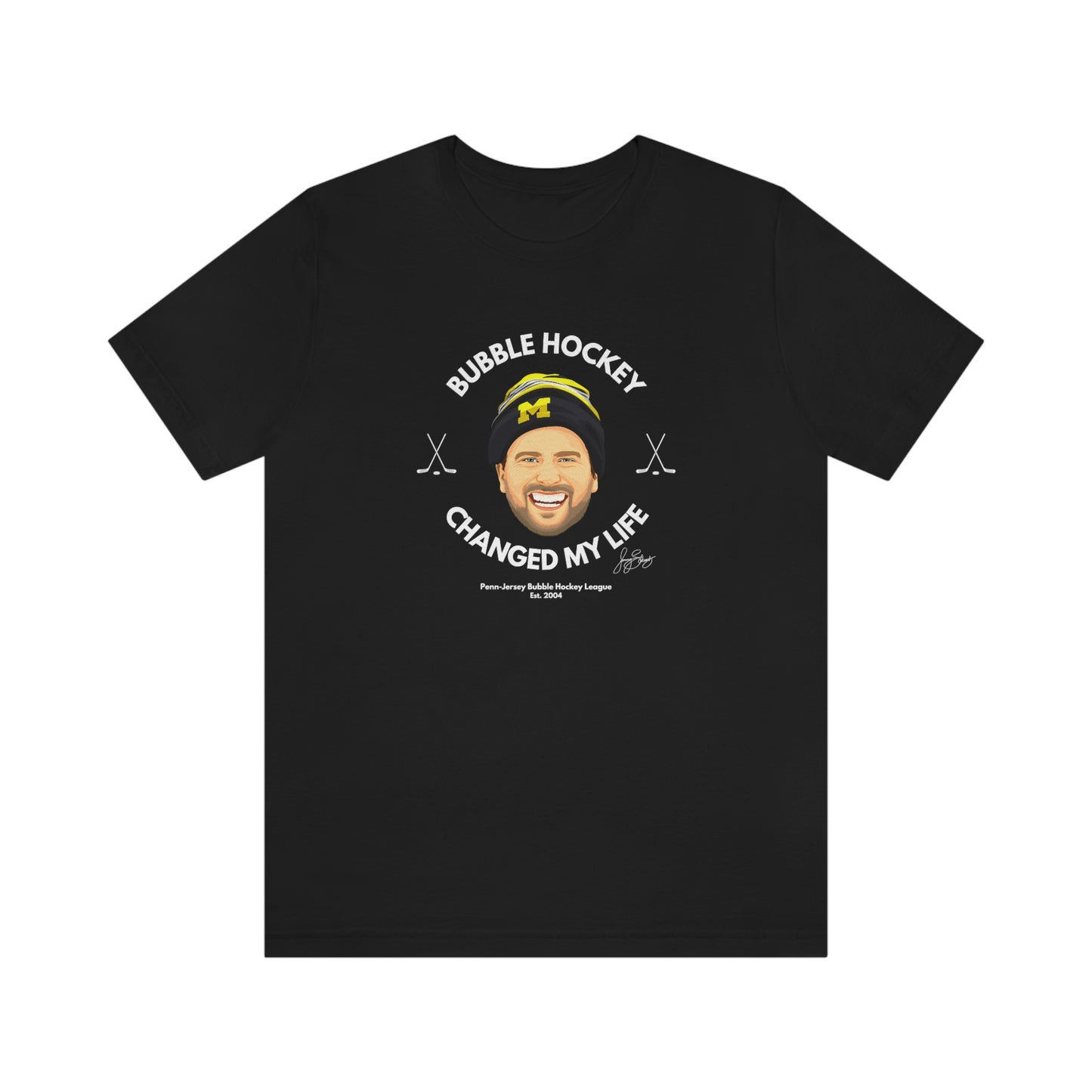 Bubble Hockey Saved My Life Tee